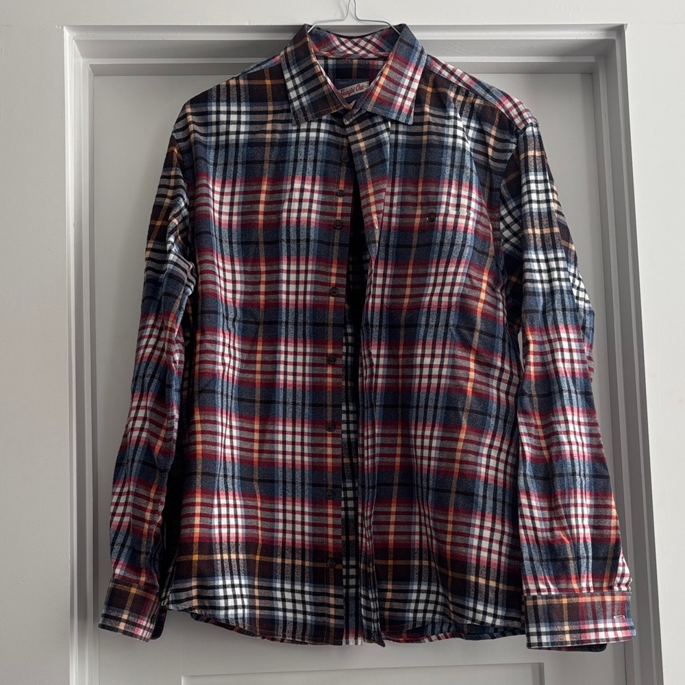 Size L johnnie-O Multicolor Plaid Shirt